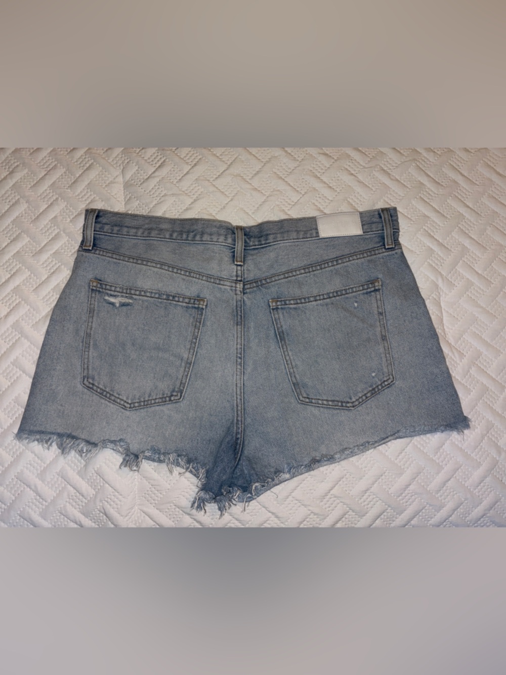 Pistola | 2” Light Wash Distressed Jean Shorts - Picture 5 of 8